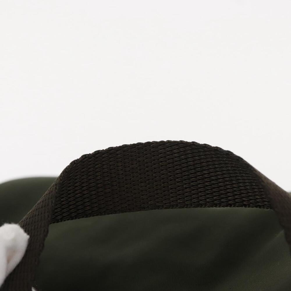 PRADA Backpack Nylon Khaki Silver Auth 151269 - Picture 15 of 16